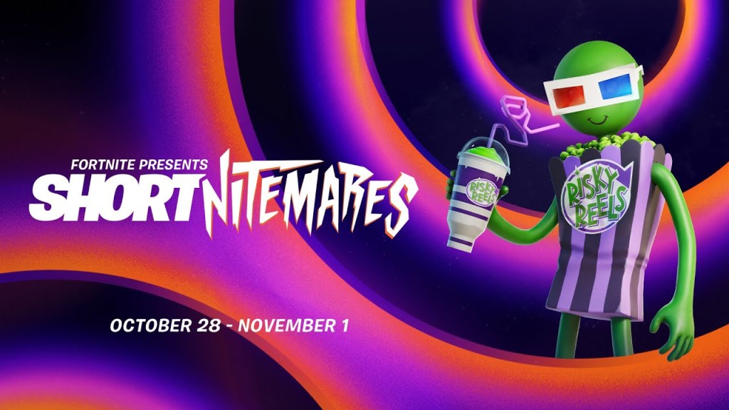 Shortnitemares graphic with dates saying October 28 - November 1